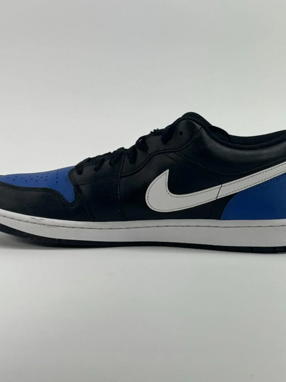 Air Jordan 1 Low 'Black Royal Toe' 553558-042 size 13 READ